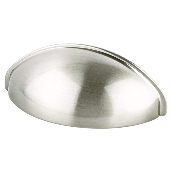 Berenson Transitional Advantage Three 64mm CC Brushed Nickel Cup Pull 0963-1BPN-P